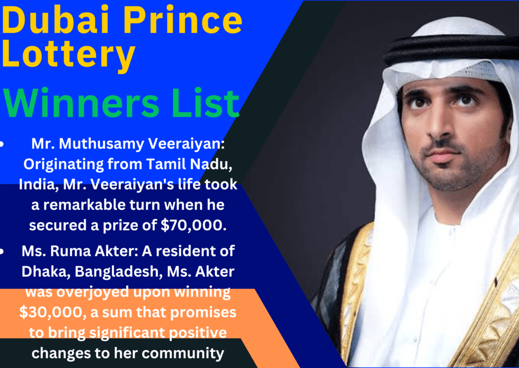 Dubai Prince Lottery Winners List